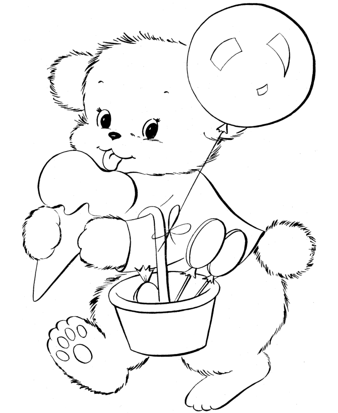 Teddy Bear Coloring page