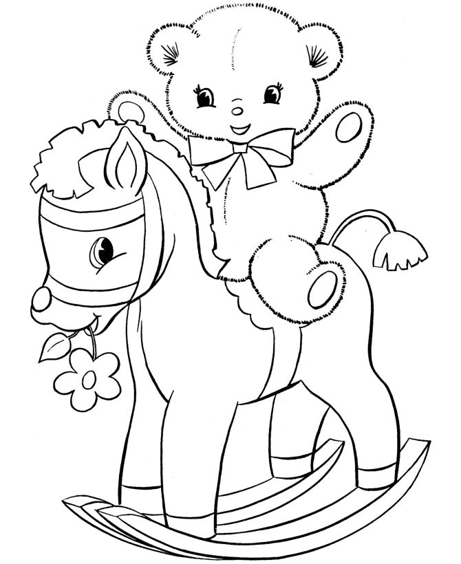 Teddy Bear Coloring page