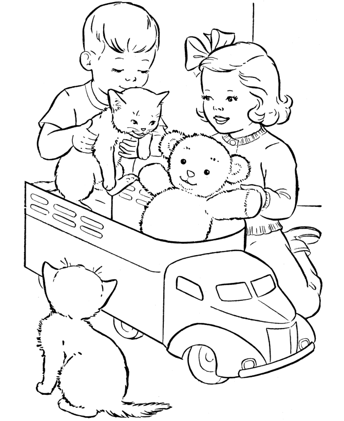 Teddy Bear Coloring page