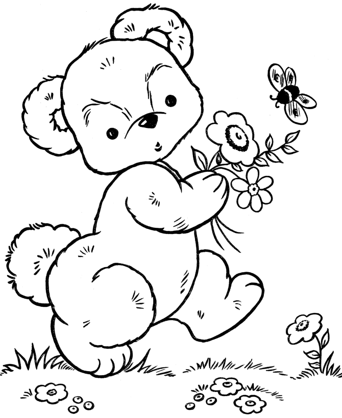 Teddy Bear Coloring page