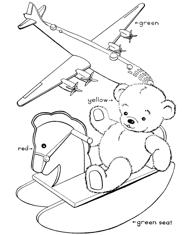 Teddy Bear Coloring page