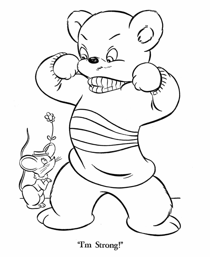 Teddy Bear Coloring page