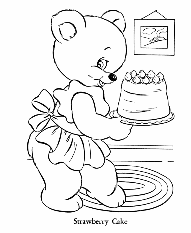 Teddy Bear Coloring page