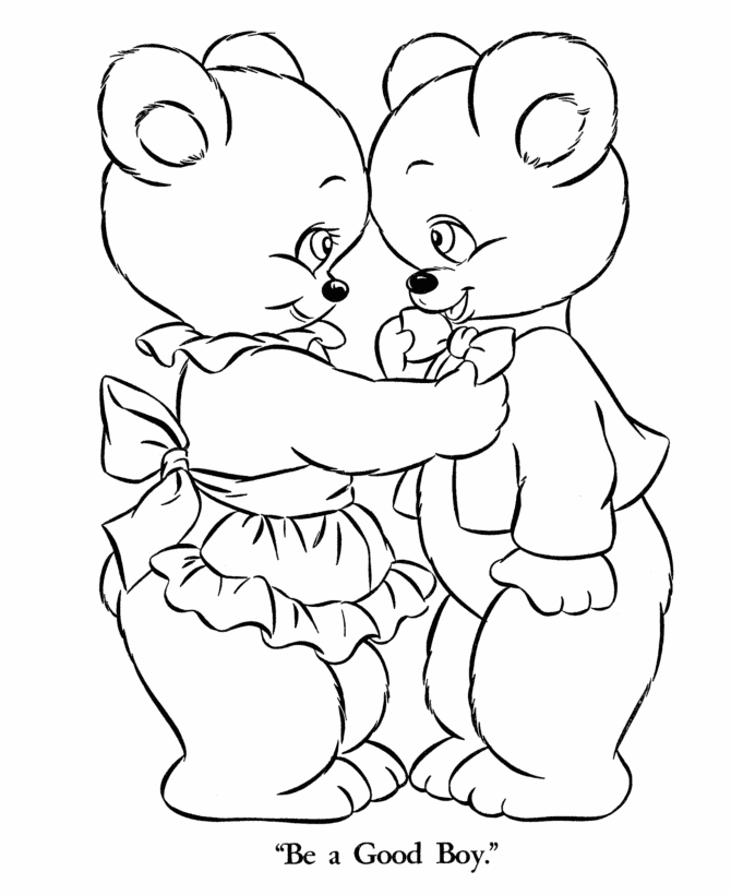 Teddy Bear Coloring page