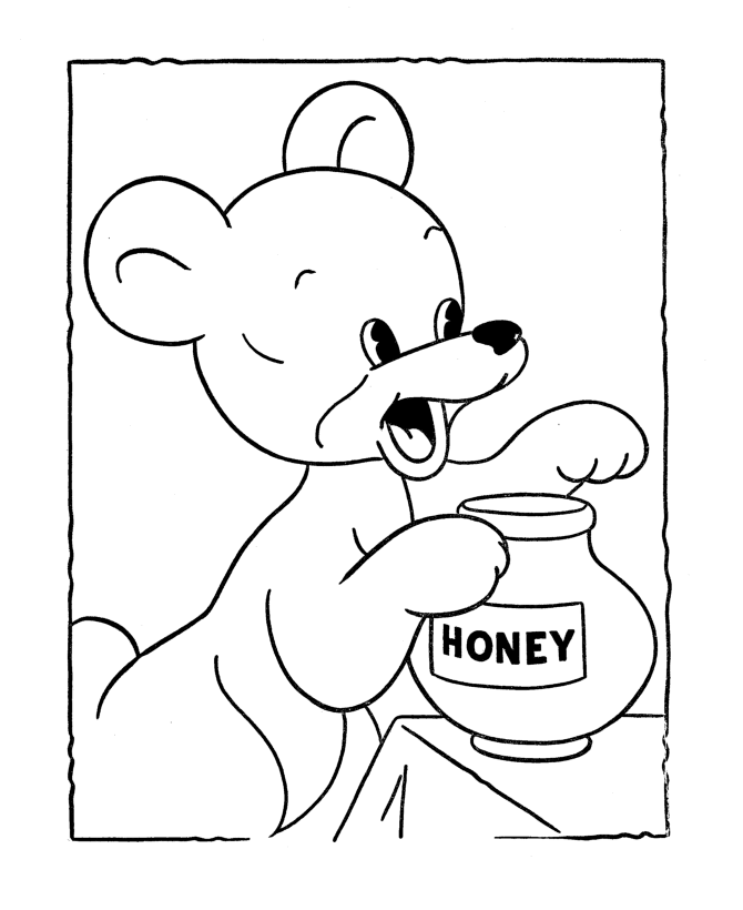 Teddy Bear Coloring page