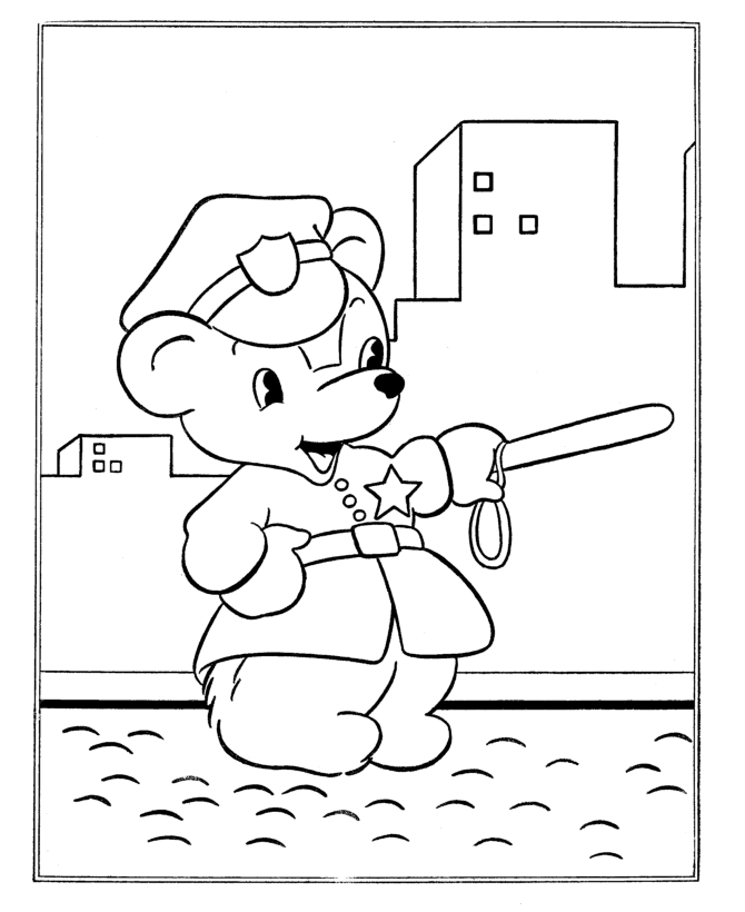 Teddy Bear Coloring page