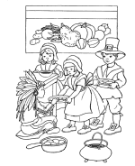 Thanksgiving Day Coloring Page Sheets