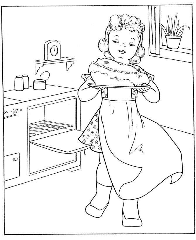 Thanksgiving Day - Thanksgiving Pie Coloring page