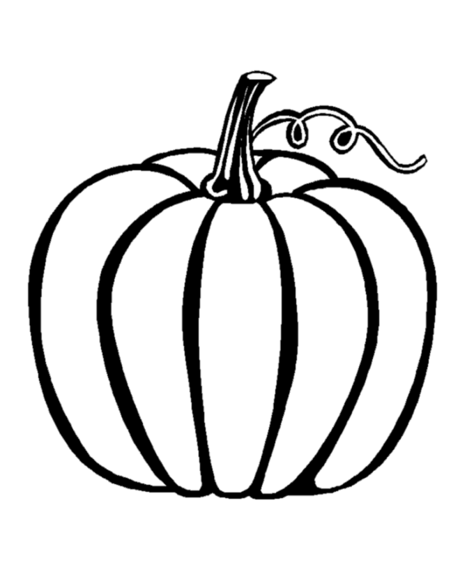  A pumpkin coloring page - Thanksgiving Dinner Coloring page