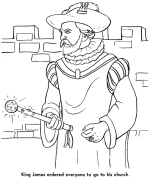 Pilgrim's Story Coloring Pages
