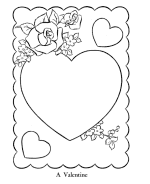 Valentine's Day Coloring Page Sheets