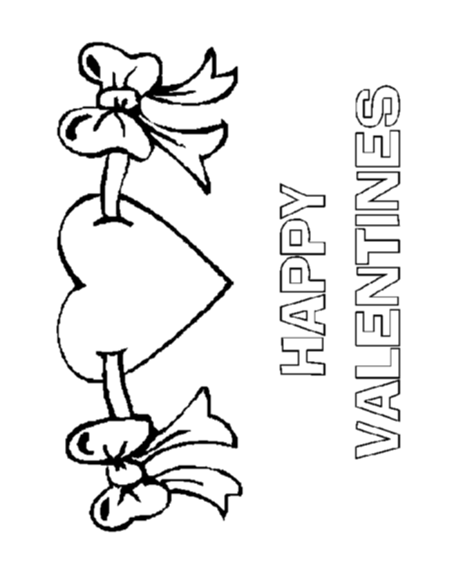 valentine card coloring pages - photo #34