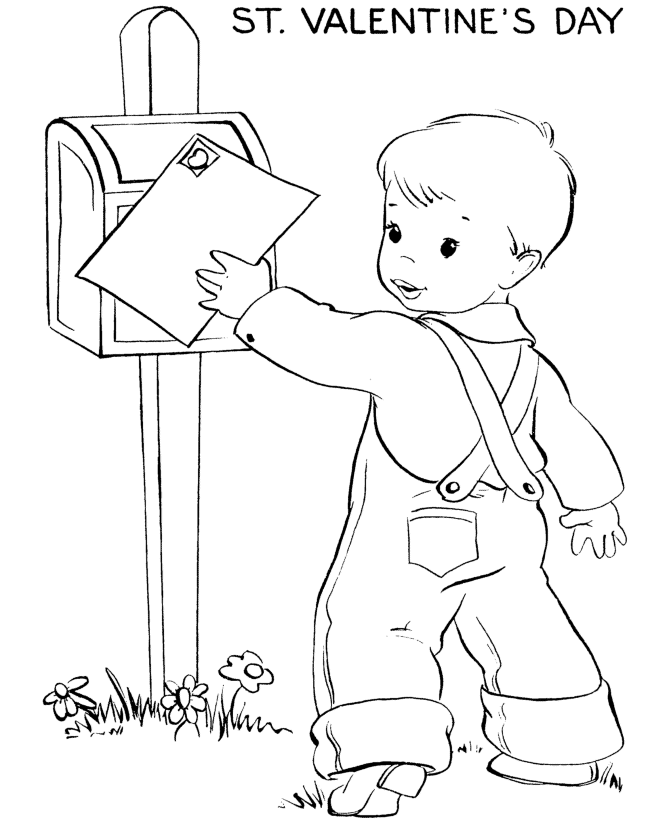 valentine card coloring pages - photo #18