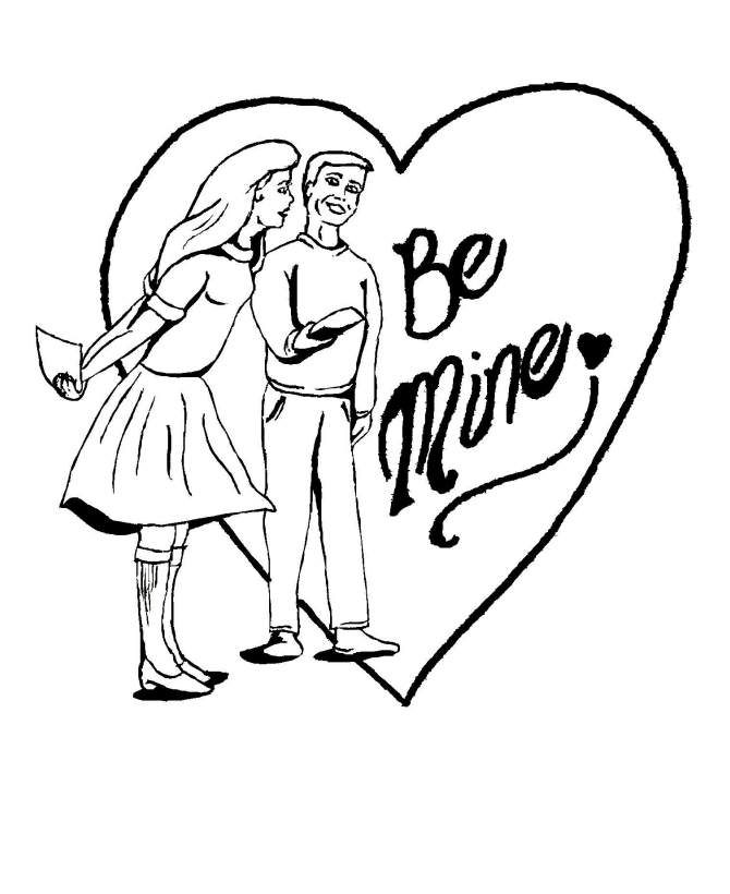 Valentine's Day Hearts Coloring page