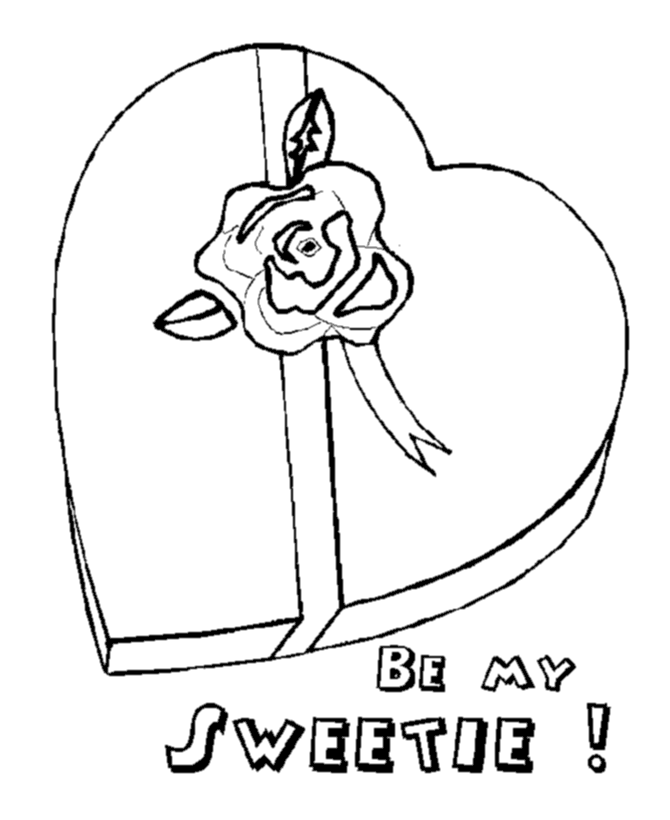 Coloring Pages Of Valentines Day Flowers. Valentine#39;s Day Hearts