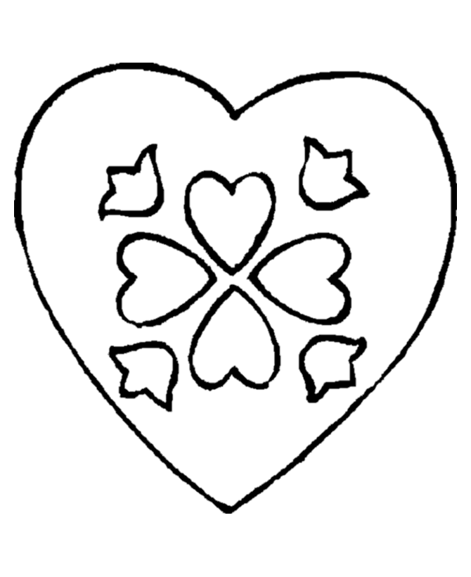 Valentine's Day Hearts Coloring page