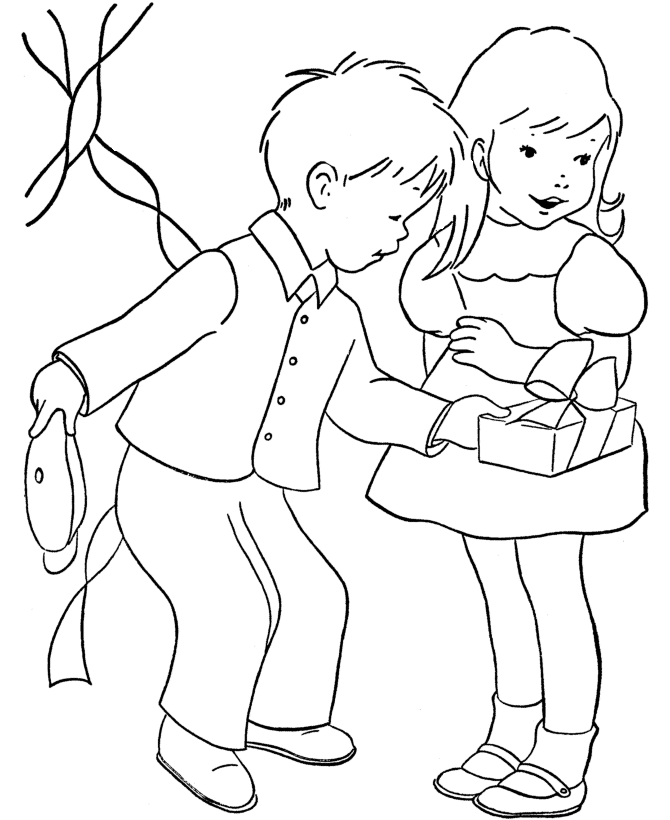  Kids Valentine's Day Coloring page