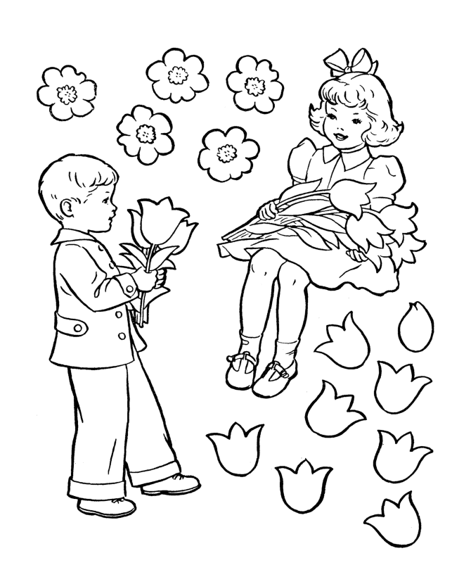 child valentine day coloring pages - photo #28