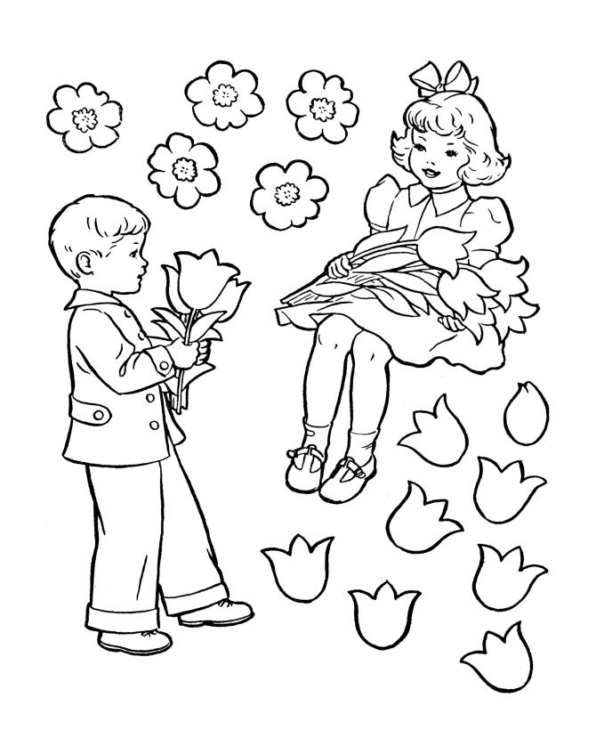  Kids Valentine's Day Coloring page