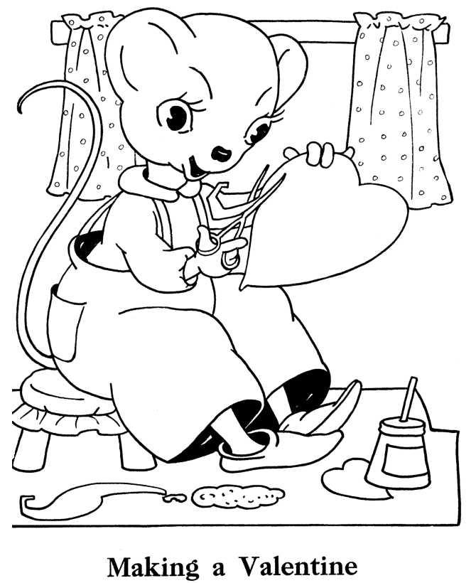  Kids Valentine's Day Coloring page