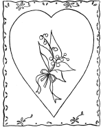 Valentine's Day Card Coloring Page