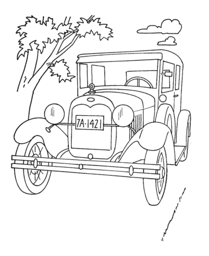henry ford model t coloring pages - photo #31