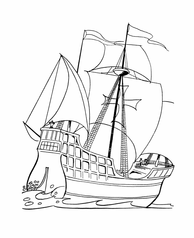 Ships and boats coloring pages