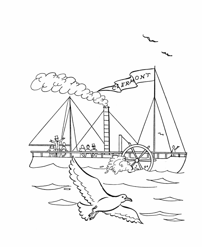 Ships and boats coloring pages