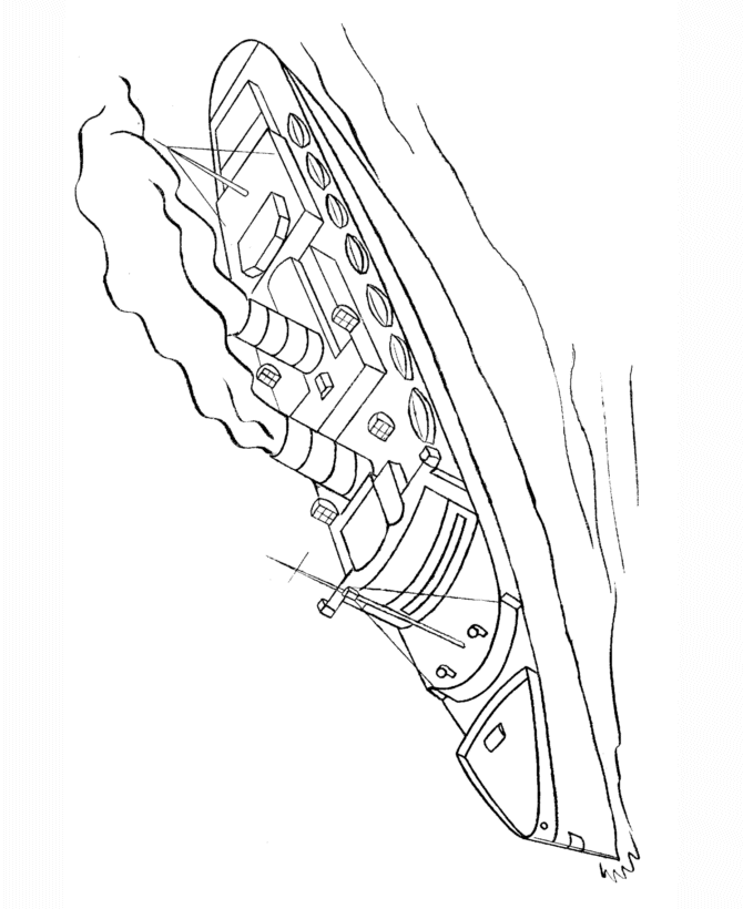 Ships and boats coloring pages