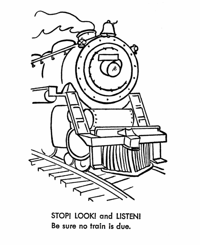 Monorail train coloring pages