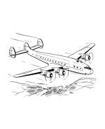 Airplane coloring page sheets