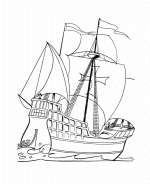 Sailing Ships coloring sheets 