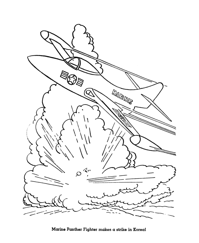 Korean War - Veterans Day Coloring page