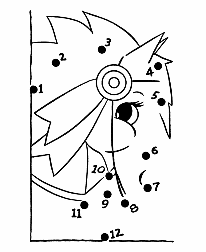 Dot to Dot coloring page 