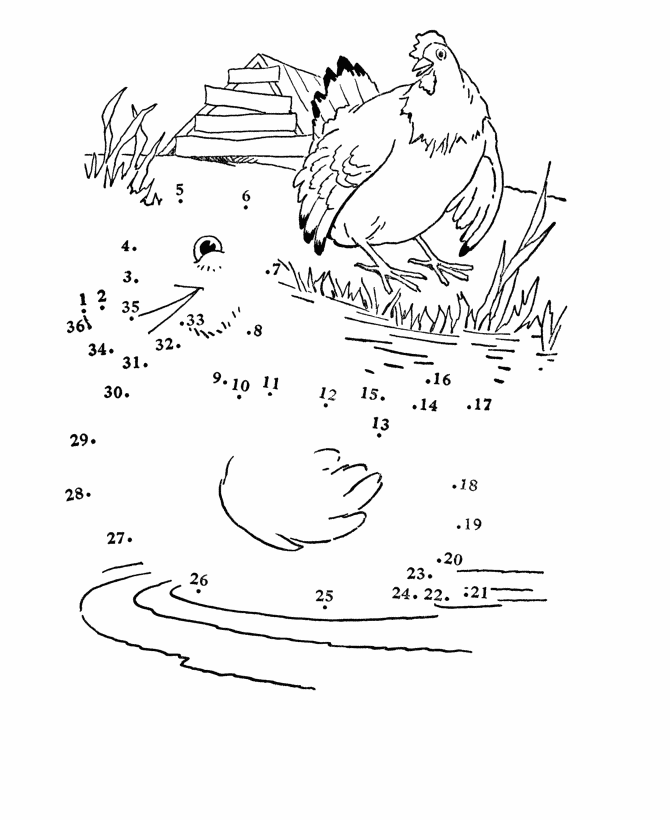 Dot to Dot coloring page 