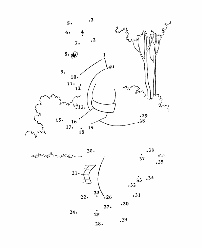 Dot to Dot coloring page 