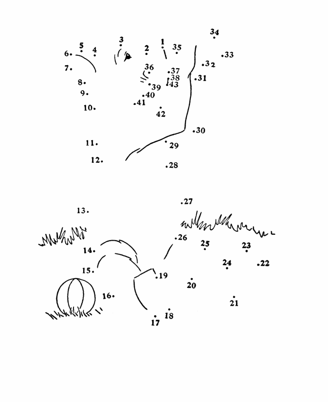 Dot to Dot coloring page 