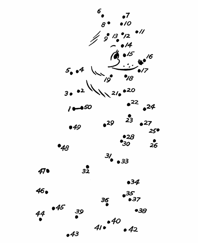 Dot to Dot coloring page 