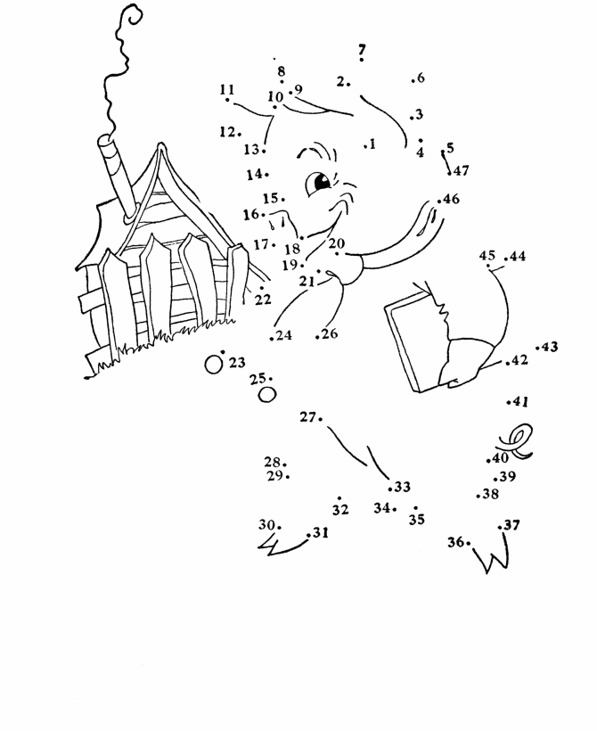 Dot to Dot coloring page 