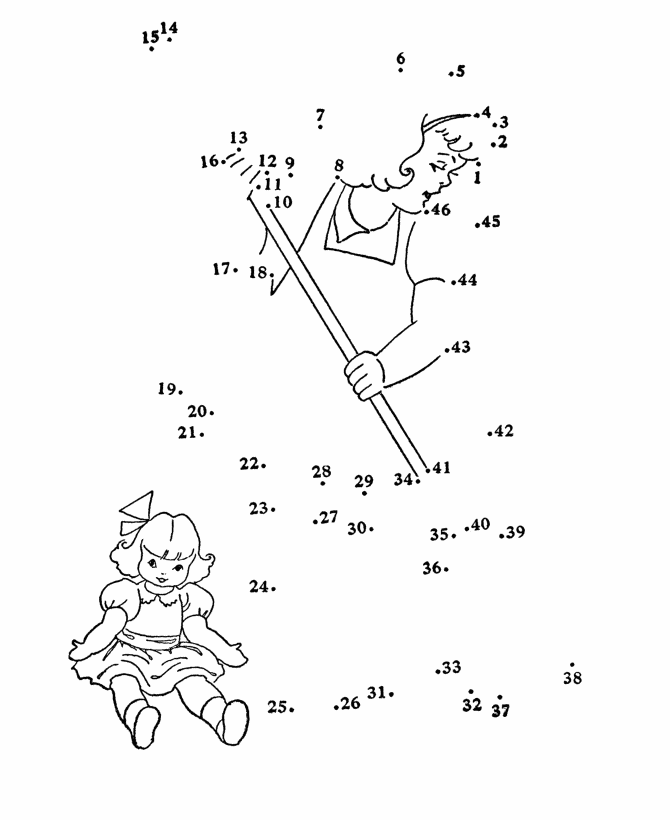 Dot to Dot coloring page 