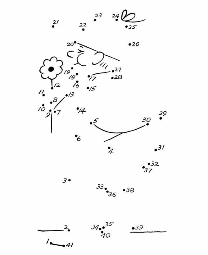 bubbles Connect The Dots printable worksheets