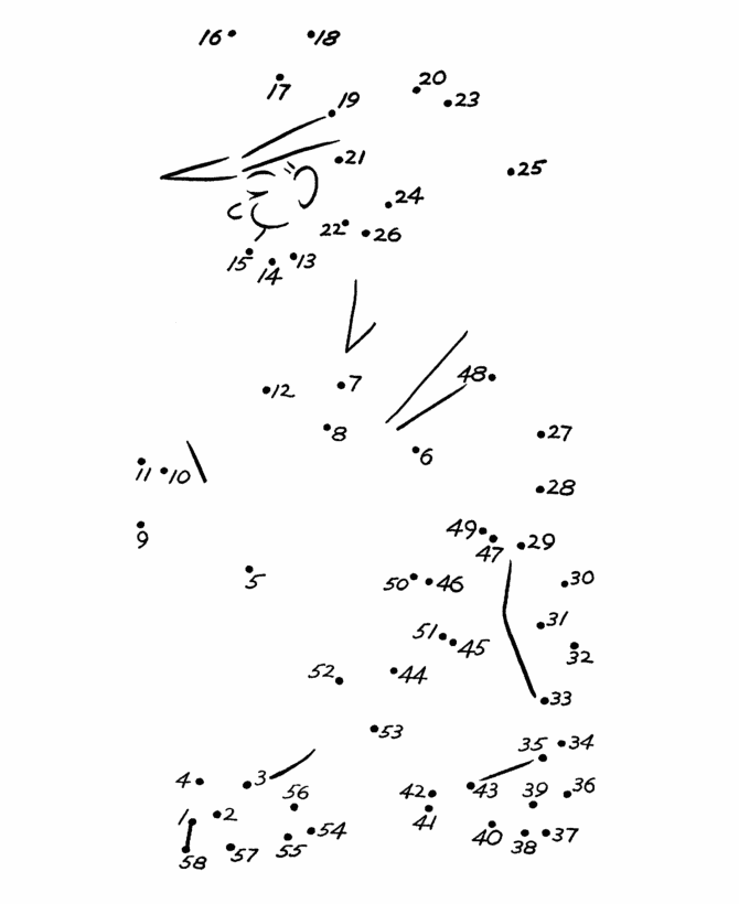 Dot to Dot coloring page 