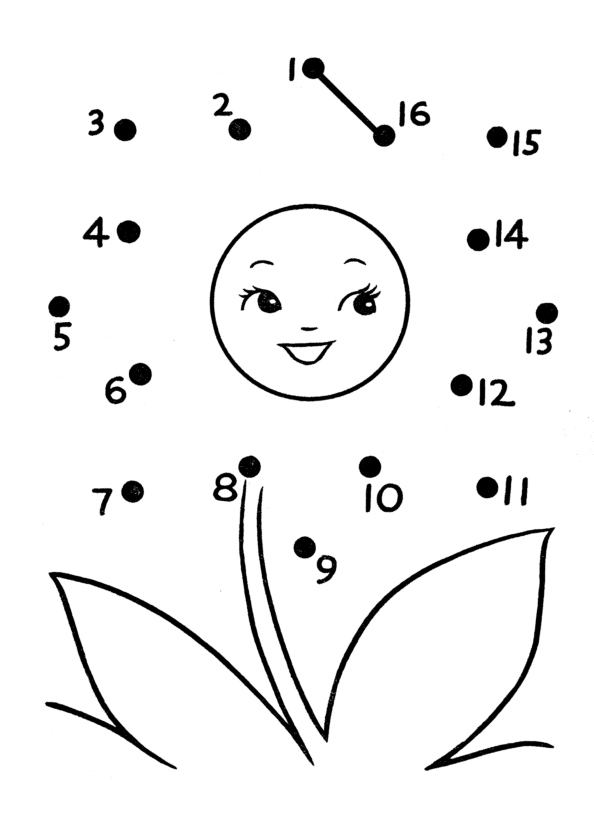 Easy Follow the Dot Activity sheet