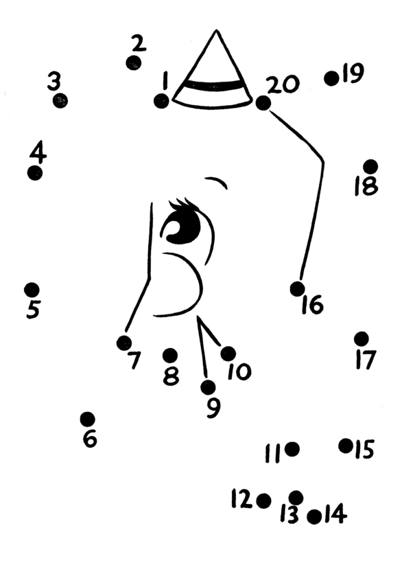 Easy Follow the Dot Activity sheet