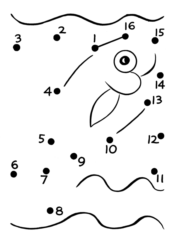 Easy Follow the Dot Activity sheet