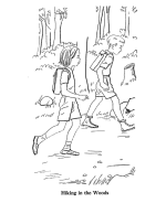 Boy and Girl on a hike