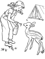 Family Camping Coloring Pages