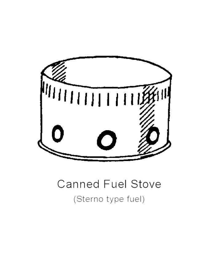 Canned Fuel (sterno) Camp Stove