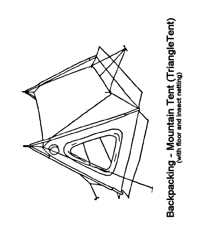 Backpacking Mountain Tent - Triangle